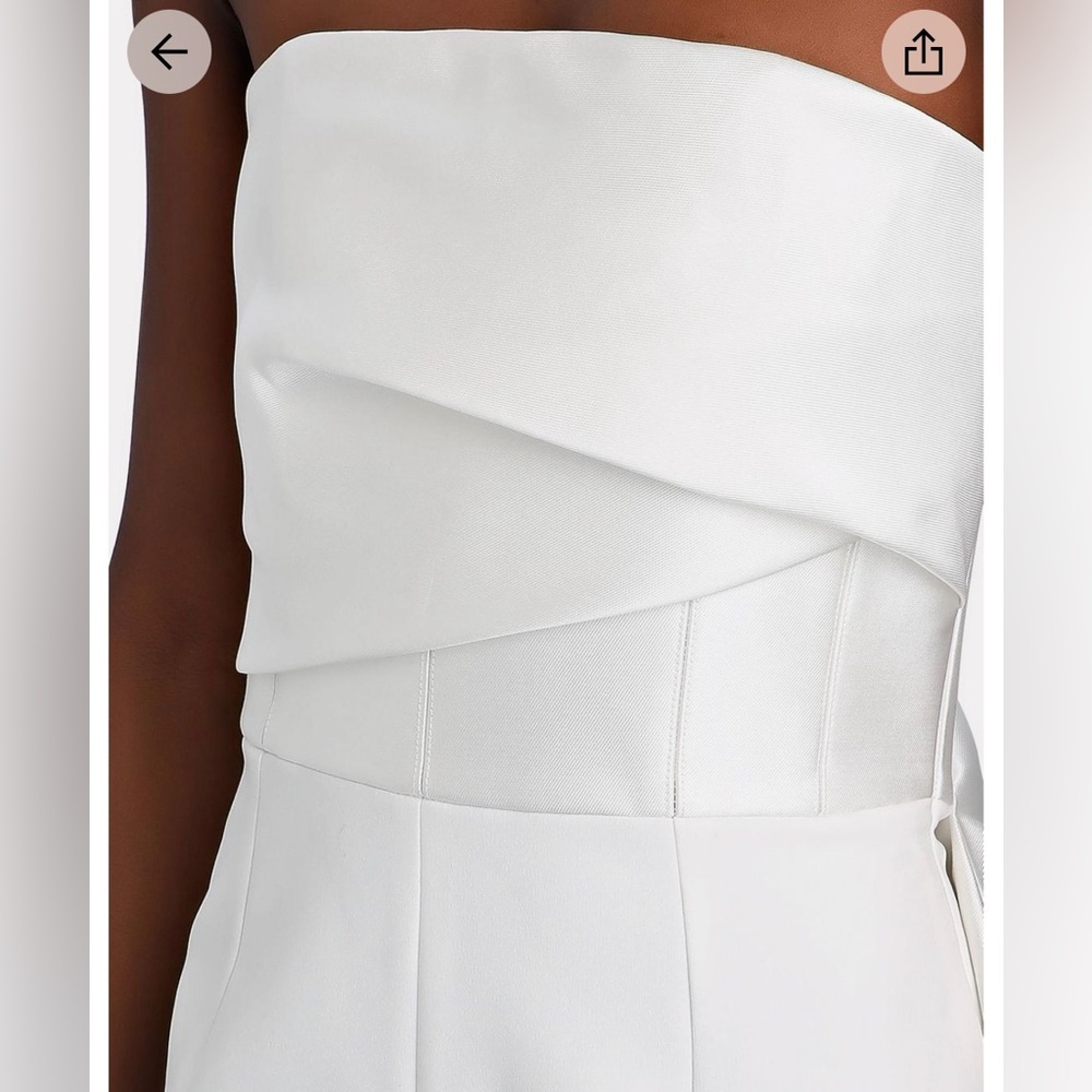 NWT SOLACE LONDON Harlow Draped Satin Jumpsuit Wedding sz 10, 12 - Picture 3 of 3